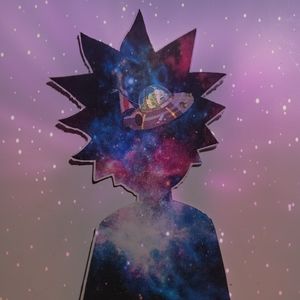 3 Pk Rick & Morty Galaxy Stickers Weatherproof